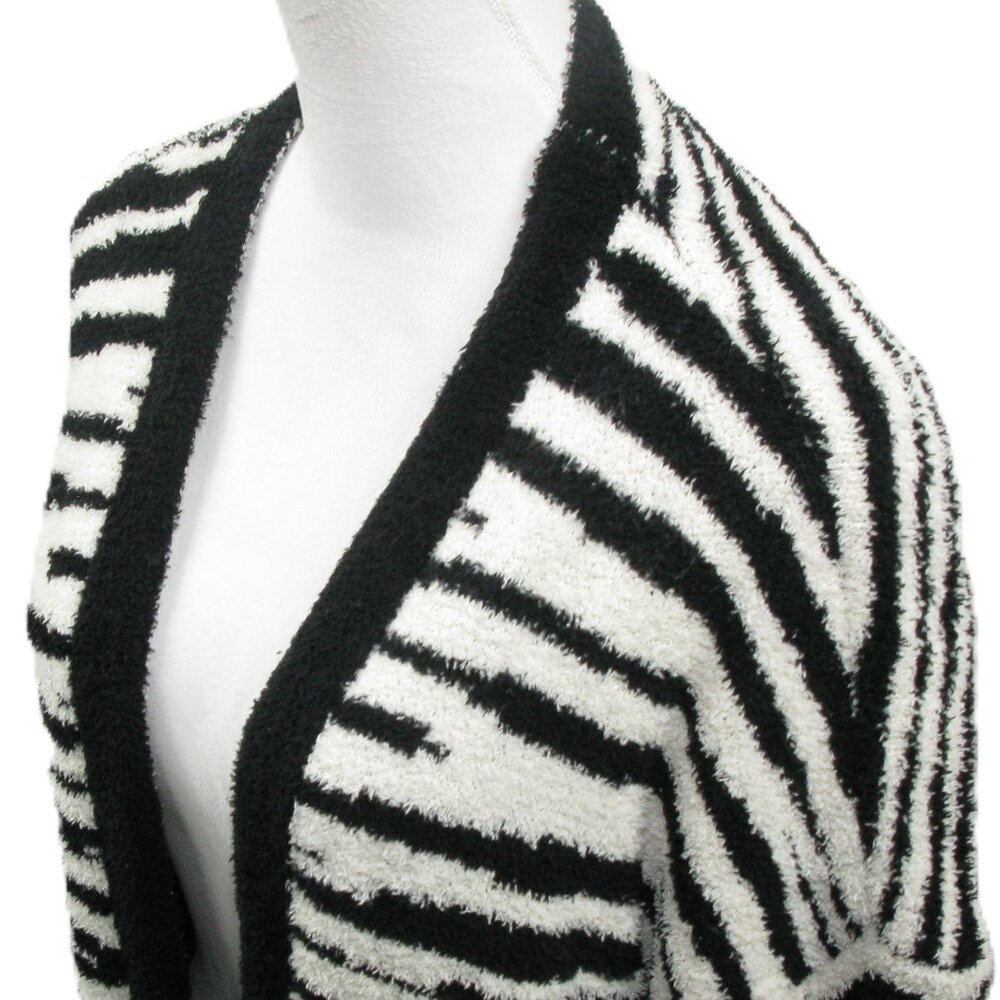 Pol Zebra Print Soft/Comfy Open Front Cardigan Si… - image 2